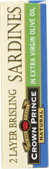 CROWN PRINCE: Brisling Sardines In Extra Virgin Olive Oil, 3.75 oz