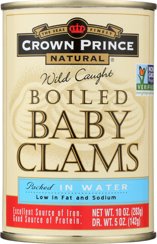 CROWN PRINCE: Boiled Baby Clams, 10 oz