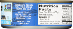 CROWN PRINCE: Tuna Tongol Spring Water, 5 oz