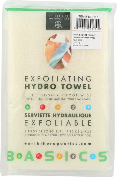EARTH THERAPEUTICS: Hydro Exfoliating Towel, 1 pk