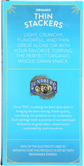 LUNDBERG: Rice Cakes Thin Stackers Brown Rice Lightly Salted, 5.9 oz