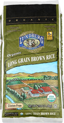 LUNDBERG: Organic Long Grain Brown Rice, 25 lb