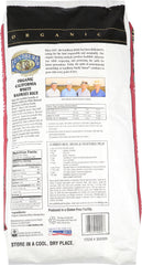 LUNDBERG: Rice White Basmati Organic, 25 lb