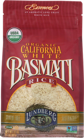 LUNDBERG: Organic California White Basmati Rice, 2 lb