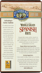 LUNDBERG: Organic Whole Grain Spanish Rice, 6 oz