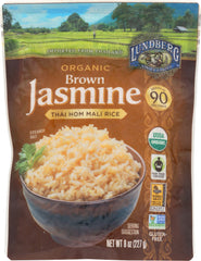 LUNDBERG: Brown Jasmine Thai Hom Mali Rice, 8 oz