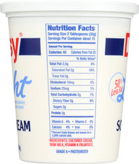 DAISY: Light Sour Cream, 16 oz