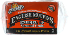 FOOD FOR LIFE: Ezekiel 4:9 Sprouted Whole Grain English Muffins, 16 oz