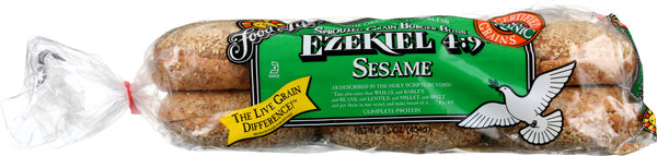 FOOD FOR LIFE: Ezekiel 4:9 Burger Buns Sesame, 16 oz