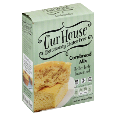 OUR HOUSE: Mix Corn Bread Gluten Free, 16 oz