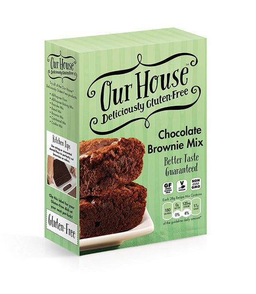 OUR HOUSE: Mix Chocolate Brownie Gluten Free, 16 oz
