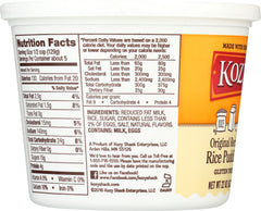 KOZY SHACK: Original Recipe Rice Pudding, 22 oz