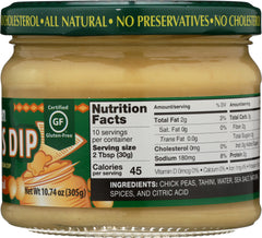 WILD GARDEN: Hummus Dip Traditional, 10.74 oz