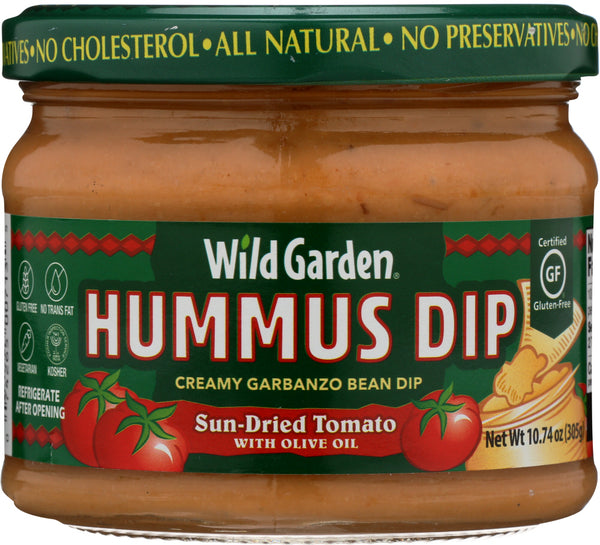 WILD GARDEN: Hummus Dip Sun-Dried Tomato, 10.74 oz