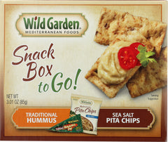 WILD GARDEN: Chip Pita Hummus Combo Traditional, 3.01 oz