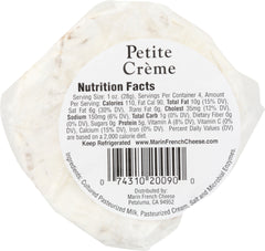 MARIN FRENCH: Cheese Petite Creme, 4 oz