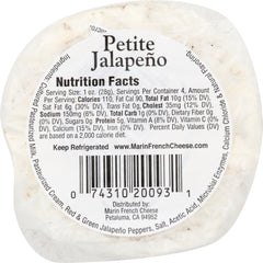 MARIN FRENCH: Cheese Brie Petite Jalapeno, 4 oz