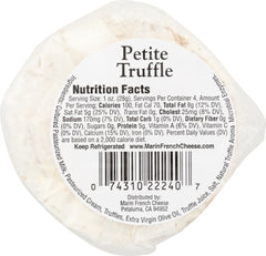 MARIN FRENCH: Petite Truffle Triple Crème Brie, 4 oz