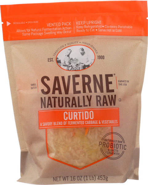 SAVERNE: Curtido Raw Natural, 16 oz