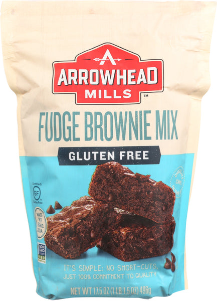 ARROWHEAD MILLS: Mix Brownie Organic, 17.5 oz