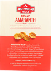 ARROWHEAD MILLS: Organic Amaranth Flakes, 12 Oz