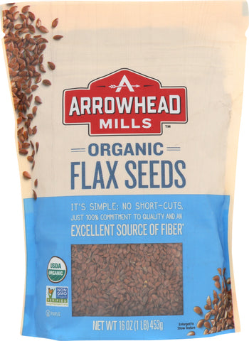 ARROWHEAD MILLS: Organic Flax Seeds, 16 oz