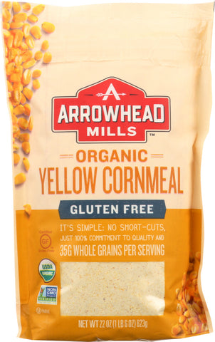 ARROWHEAD MILLS: Cornmeal Yellow Organic, 22 oz