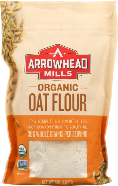 ARROWHEAD MILLS: Organic Oat Flour, 16 oz