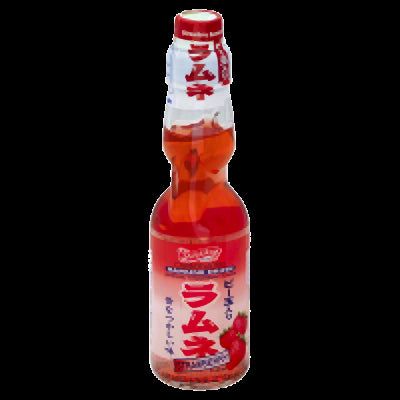 SHIRAKIKU: Carbonated Beverage Ramune Strawberry, 6.76 fo