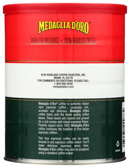MEDAGLIA D'ORO: Italian Roast Espresso Ground Coffee, 10 oz