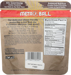 METABALL: Energy Bites Sized Chocolate Brownie, 1.76 oz