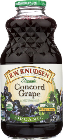 R.W. KNUDSEN FAMILY: Organic Concord Grape Juice, 32 oz