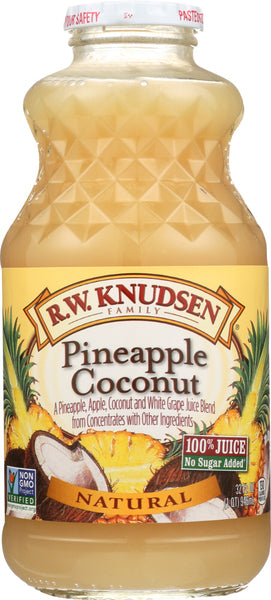 R.W. KNUDSEN FAMILY: Pineapple Coconut Juice, 32 oz