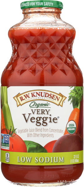 R.W. KNUDSEN: Organic Low Sodium Very Veggie Juice, 32 oz