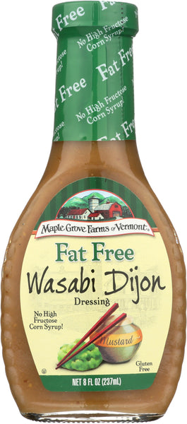 MAPLE GROVE: Dressing Fat Free Wasabi Dijon, 8 oz