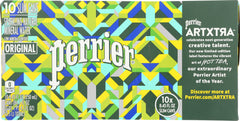 PERRIER: Slim Cans Sparkling Natural Mineral Water (10x8.45 Oz), 84.5 oz
