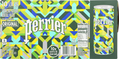 PERRIER: Slim Cans Sparkling Natural Mineral Water (10x8.45 Oz), 84.5 oz
