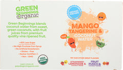 GREEN BEGINNINGS: Juice Mango Tangerine Coconut Water, 48 fo