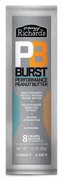 CRAZY RICHARD: Burst Performance Peanut Butter Squeeze Pack, 1.15 oz