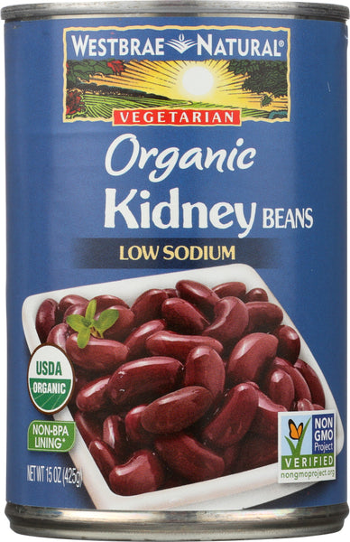 WESTBRAE NATURAL: Vegetarian Organic Kidney Beans, 15 oz