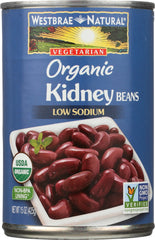 WESTBRAE NATURAL: Vegetarian Organic Kidney Beans, 15 oz