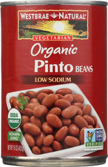 WESTBRAE: Natural Organic Pinto Beans, 15 oz