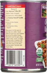 WESTBRAE NATURAL: Vegetarian Organic Lentil Beans, 15 oz