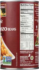 WESTBRAE: Natural Vegetarian Organic Garbanzo Beans, 25 Oz