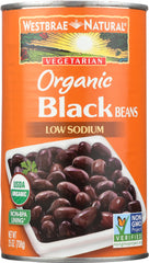 WESTBRAE: Organic Black Beans, 25 oz