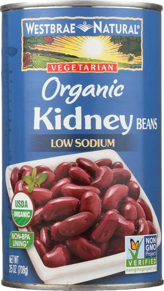 WESTBRAE: Natural Vegetarian Organic Kidney Beans, 25 Oz