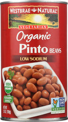 WESTBRAE: Natural Organic Pinto Beans, 25 Oz