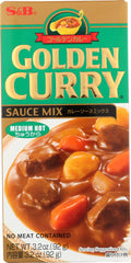 S & B: Sauce Mix Medium Hot Golden Curry, 3.2 oz