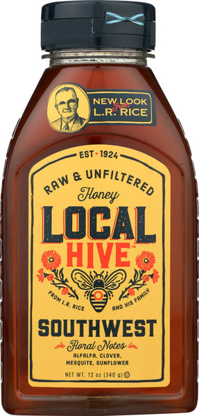 LOCAL HIVE: Raw and Unfiltered Southwest Honey, 12 oz