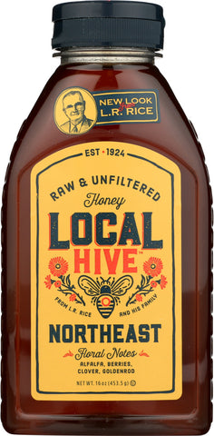 LOCAL HIVE: Raw & Unfiltered Northeast Honey, 16 oz
